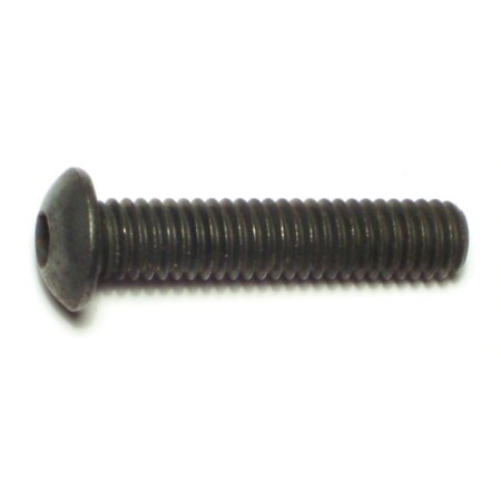 Midwest Fastener 5/16"-18 Socket Head Cap Screw, Button, Plain Steel, 1-1/2 in Length, 8 PK 67557